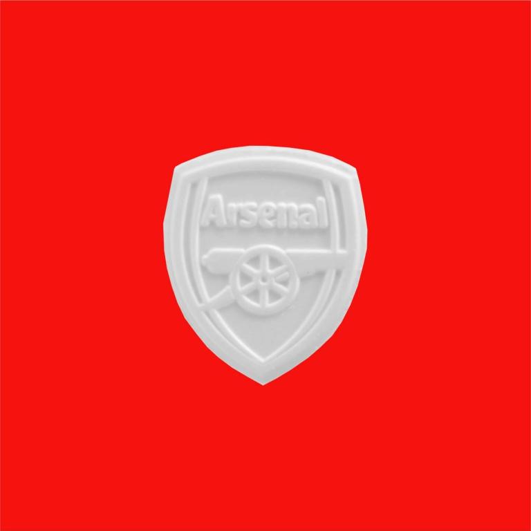 Arsenal logo shaped peppermints
